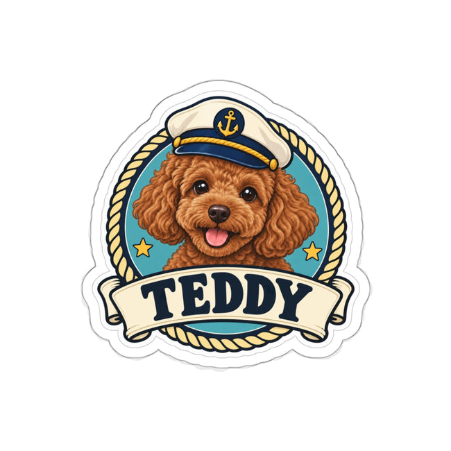 Little Captain — Custom Photo & Name Sticker | Approx. 4 inch