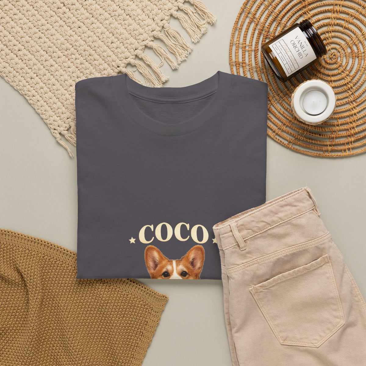 Custom Vintage Pet Portrait T-Shirt – Your Photo & Name | Vintage Companion