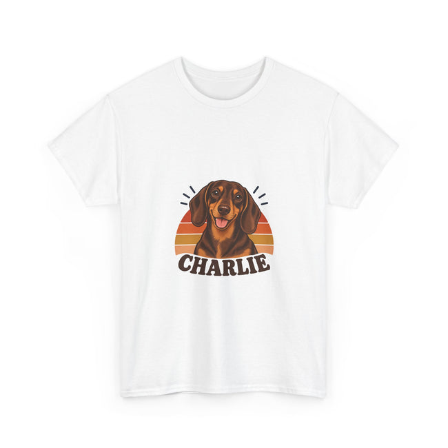 Retro Sun — Custom Photo & Name T-Shirt | Gildan 5000