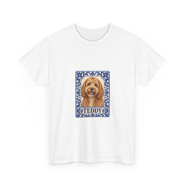 Blue Tile — Custom Photo & Name T-Shirt | Gildan 5000