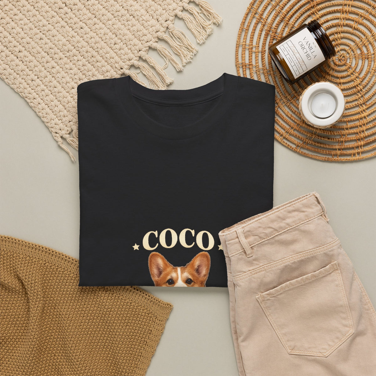 Custom Vintage Pet Portrait T-Shirt – Your Photo & Name | Vintage Companion