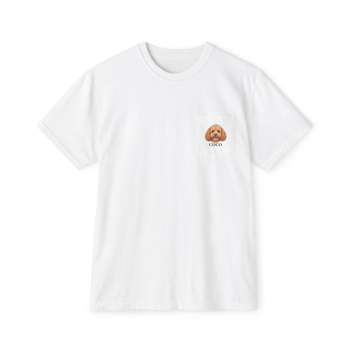 Little Portrait — Custom Photo & Name Pocket T-Shirt | Comfort Colors 6030