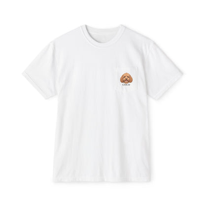 Little Portrait — Custom Photo & Name Pocket T-Shirt | Comfort Colors 6030