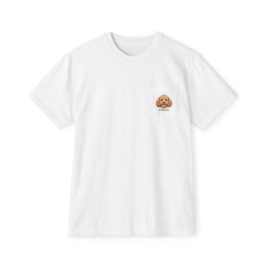 Little Portrait — Custom Photo & Name Pocket T-Shirt | Comfort Colors 6030