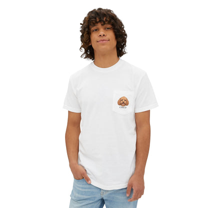 Little Portrait — Custom Photo & Name Pocket T-Shirt | Comfort Colors 6030