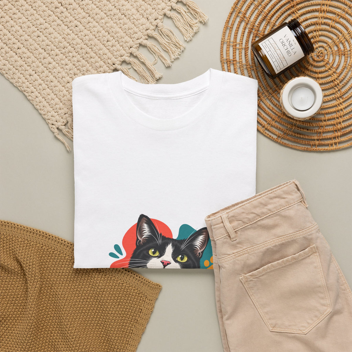 Colorful Pop — Custom Photo & Name T-Shirt | Gildan 5000