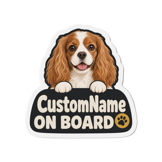 Custom Pet Photo Magnet with Name, 2 Sizes – Peeking Paws On Board