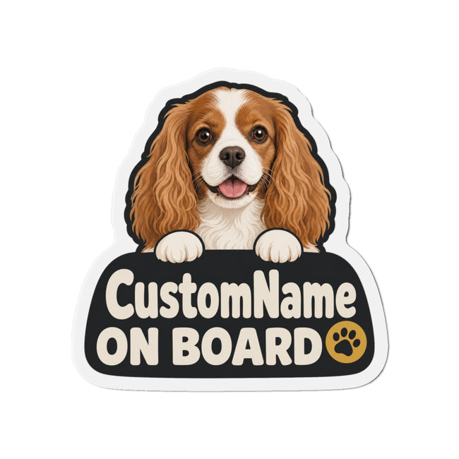 Custom Pet Photo Magnet with Name, 2 Sizes – Peeking Paws On Board