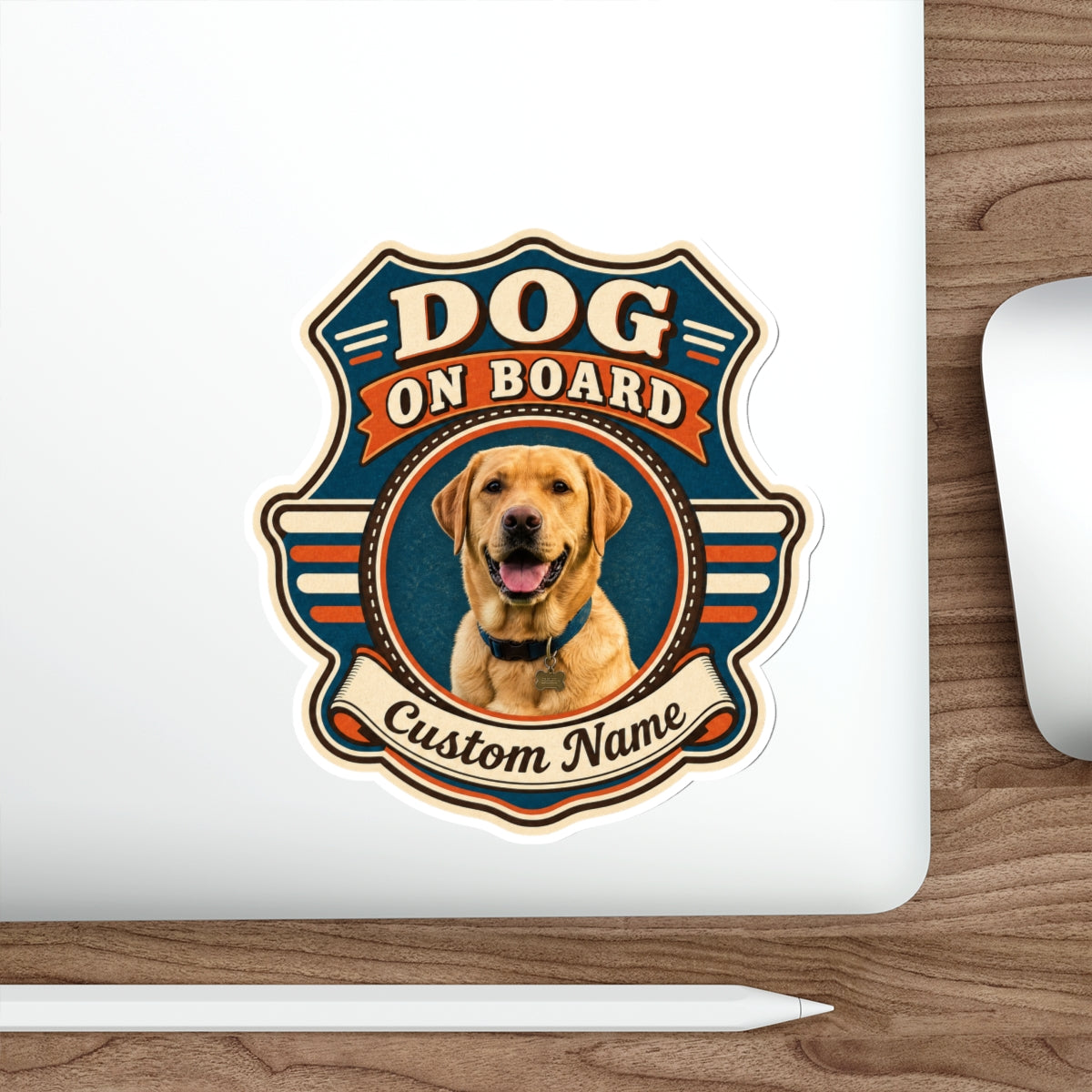 Custom Pet Sticker (Retro Road)