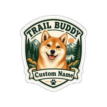 Custom Pet Sticker from Photo – Trail Buddy | Personalized Name