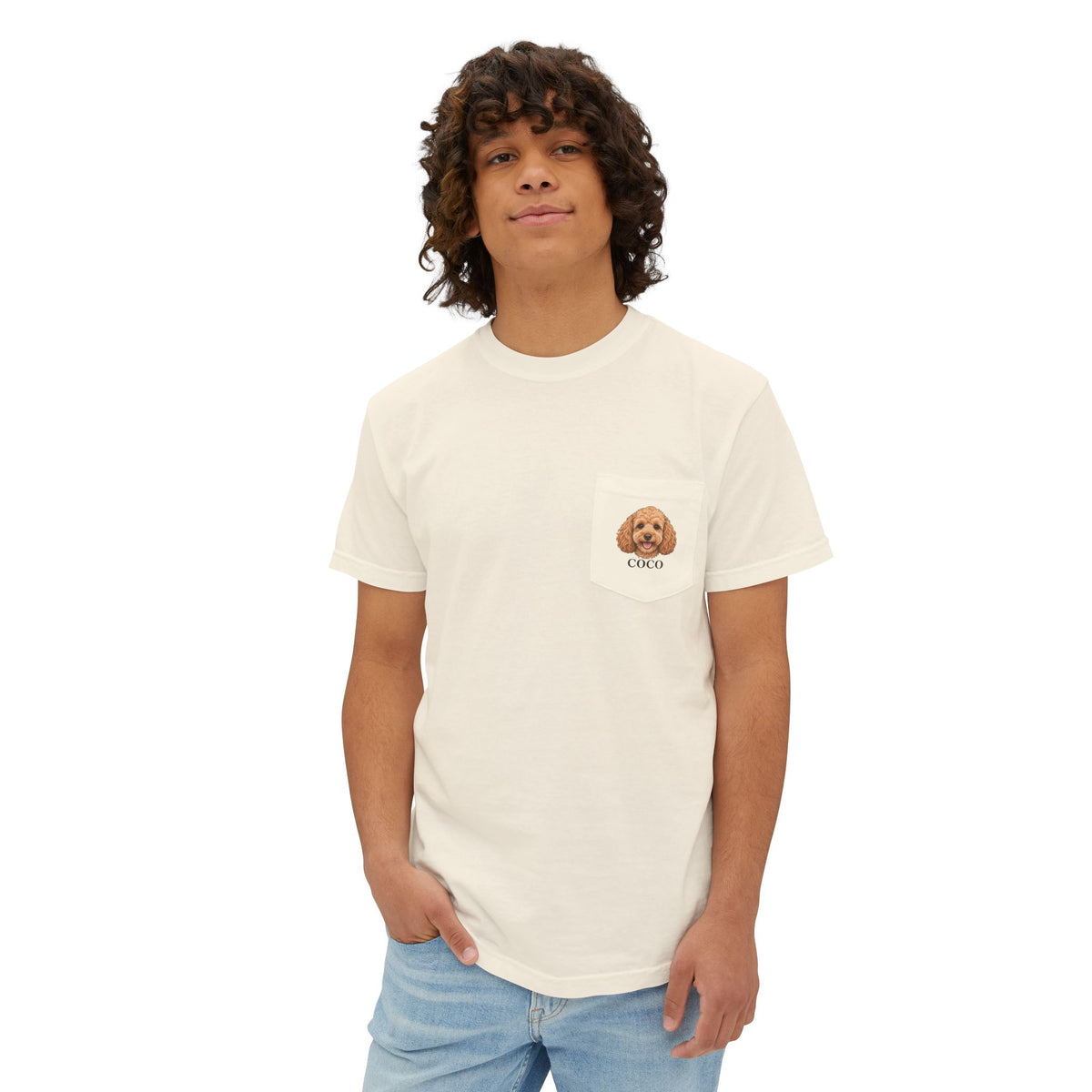 Little Portrait — Custom Photo & Name Pocket T-Shirt | Comfort Colors 6030
