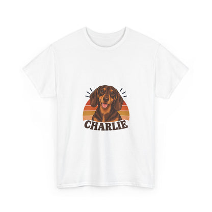 Retro Sun — Custom Photo & Name T-Shirt | Gildan 5000