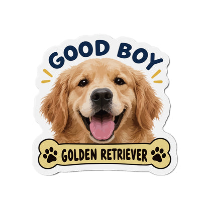 Custom Dog Magnet from Photo – Good Boy | Personalized Name