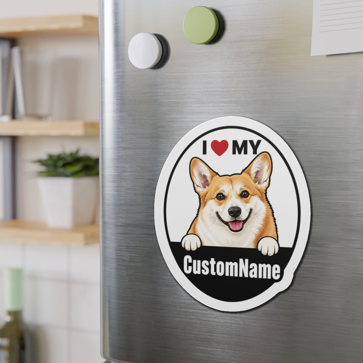 I Love my Custom Pet Magnet Sticker (I Love My Pet)