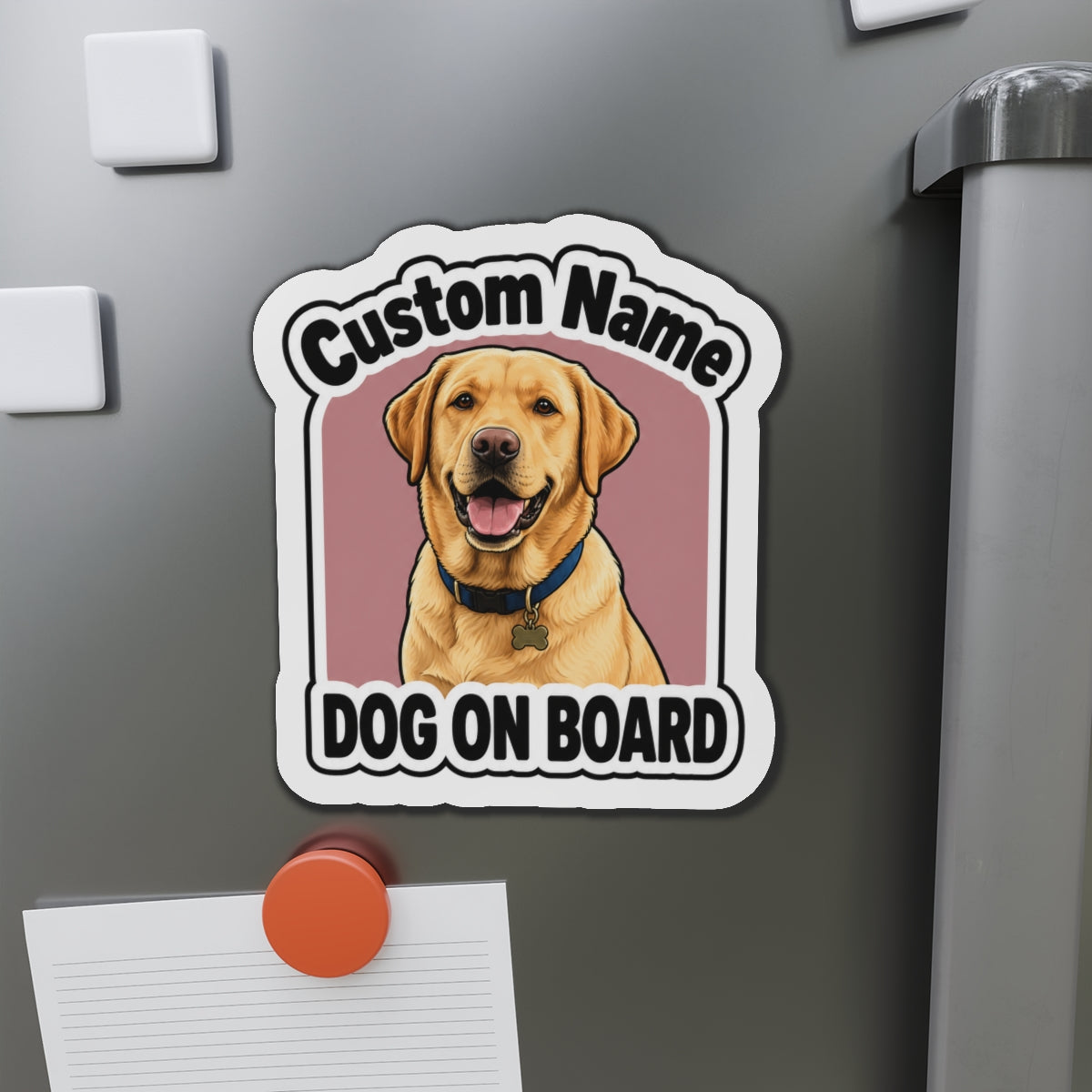 Custom Pet Magnet Sticker (Bold Character)