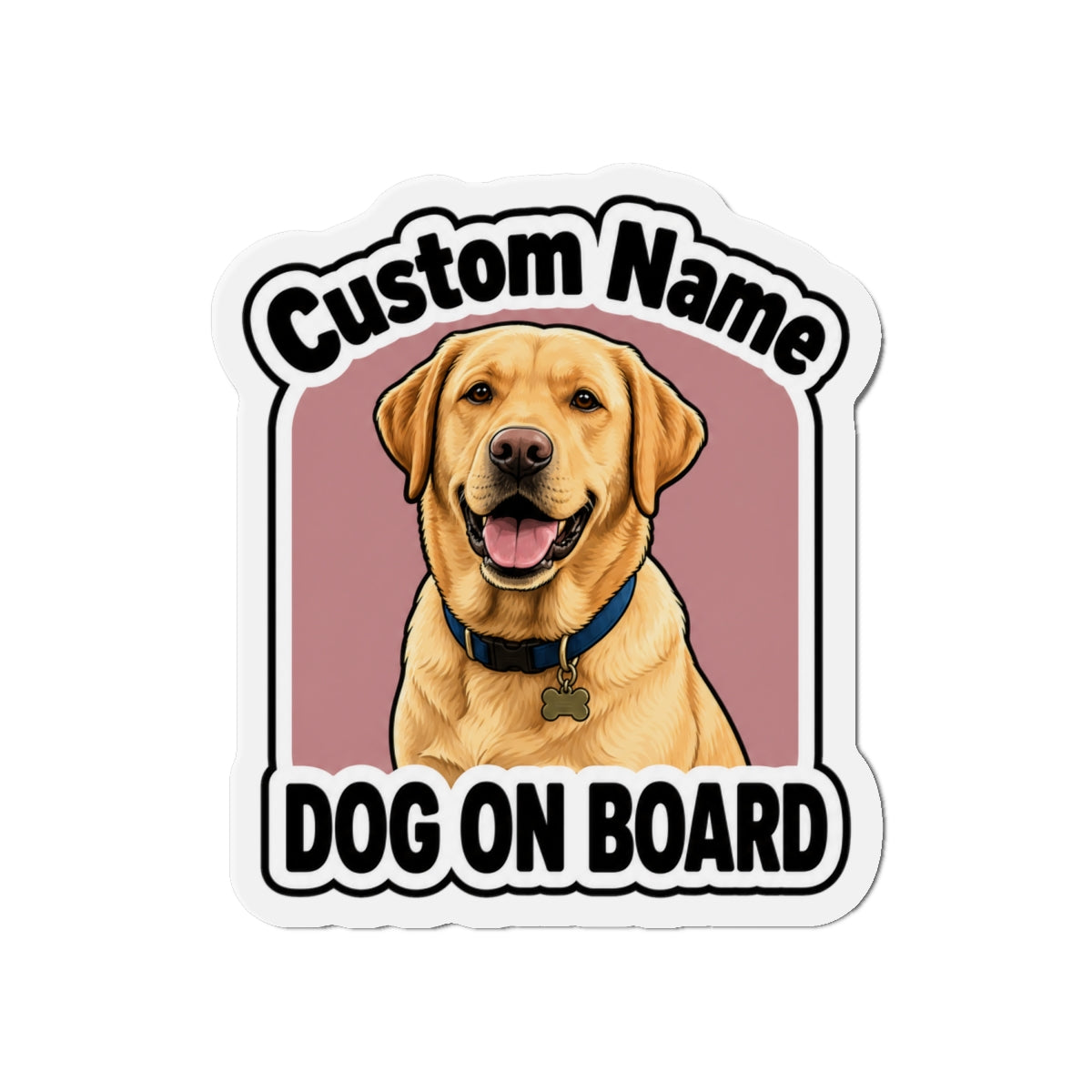 Custom Pet Magnet Sticker (Bold Character)