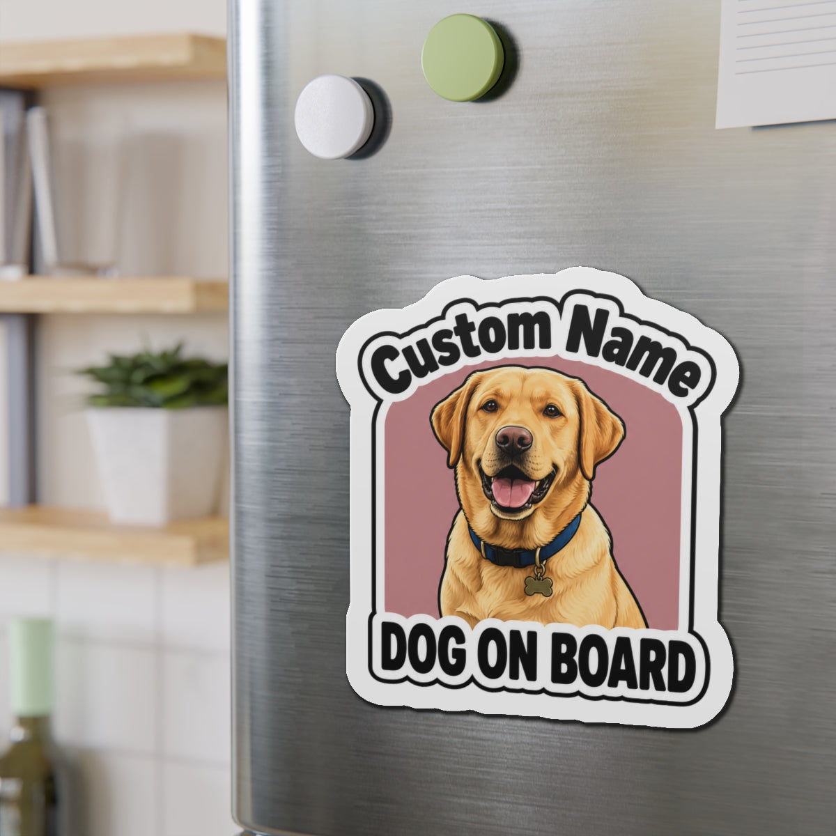 Custom Pet Magnet Sticker (Bold Character)