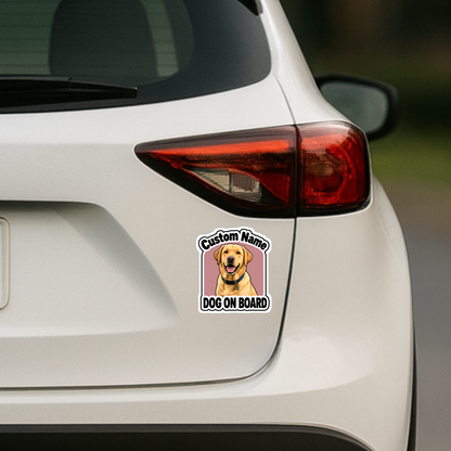 Custom Pet Magnet Sticker (Bold Character)