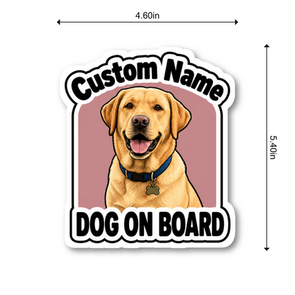 Custom Pet Magnet Sticker (Bold Character)