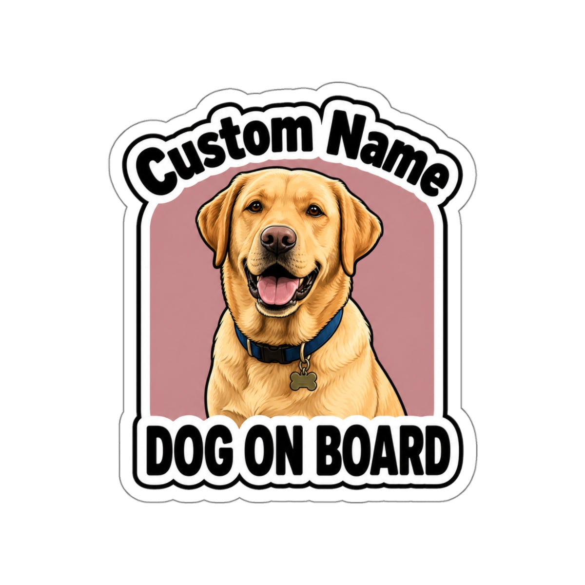 Custom Pet Sticker (Bold Character)