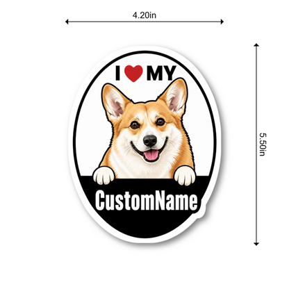 I Love My Custom Pet Sticker (I Love My Pet)