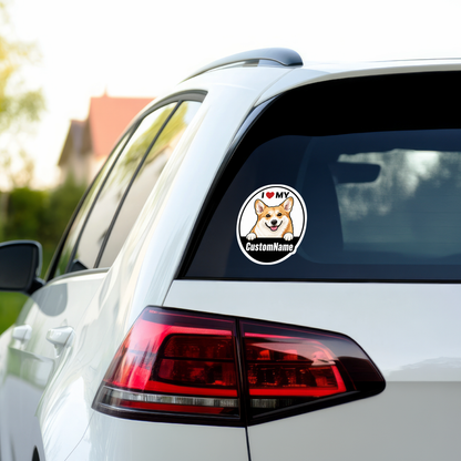 I Love My Custom Pet Sticker (I Love My Pet)