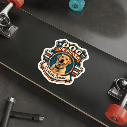 Custom Pet Sticker (Retro Road)