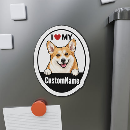 I Love my Custom Pet Magnet Sticker (I Love My Pet)