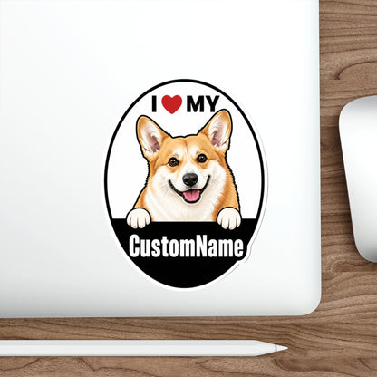 I Love My Custom Pet Sticker (I Love My Pet)