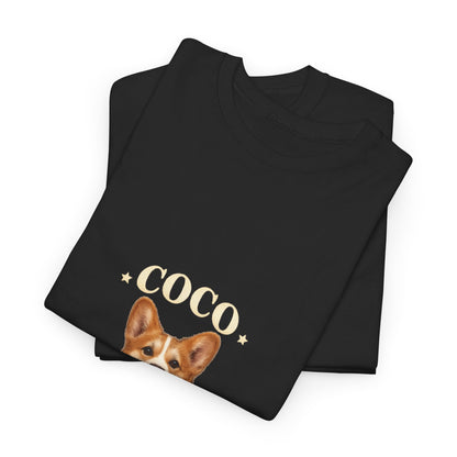 Custom Vintage Pet Portrait T-Shirt – Your Photo & Name | Vintage Companion
