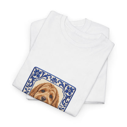 Blue Tile — Custom Photo & Name T-Shirt | Gildan 5000