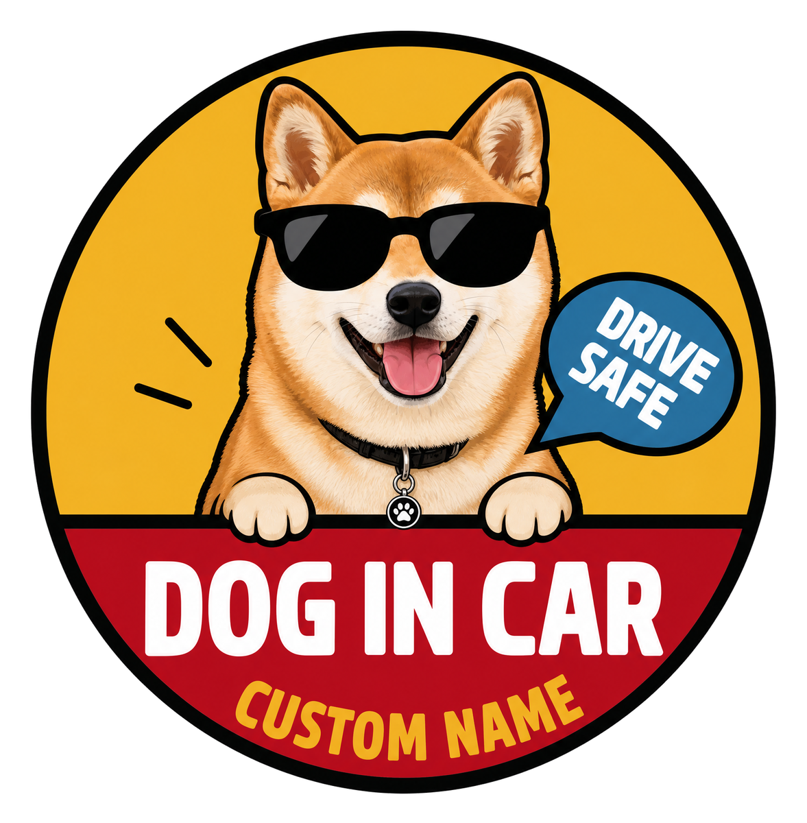 Custom Pet Sticker (Drive Safe)