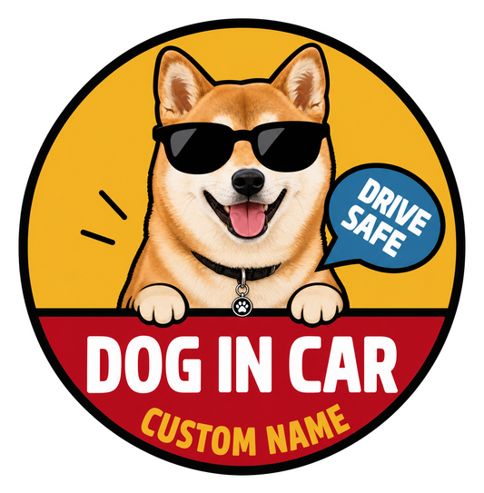 Custom Pet Magnet Sticker (Drive Safe)
