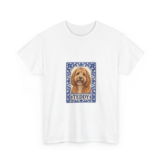 Blue Tile — Custom Photo & Name T-Shirt | Gildan 5000