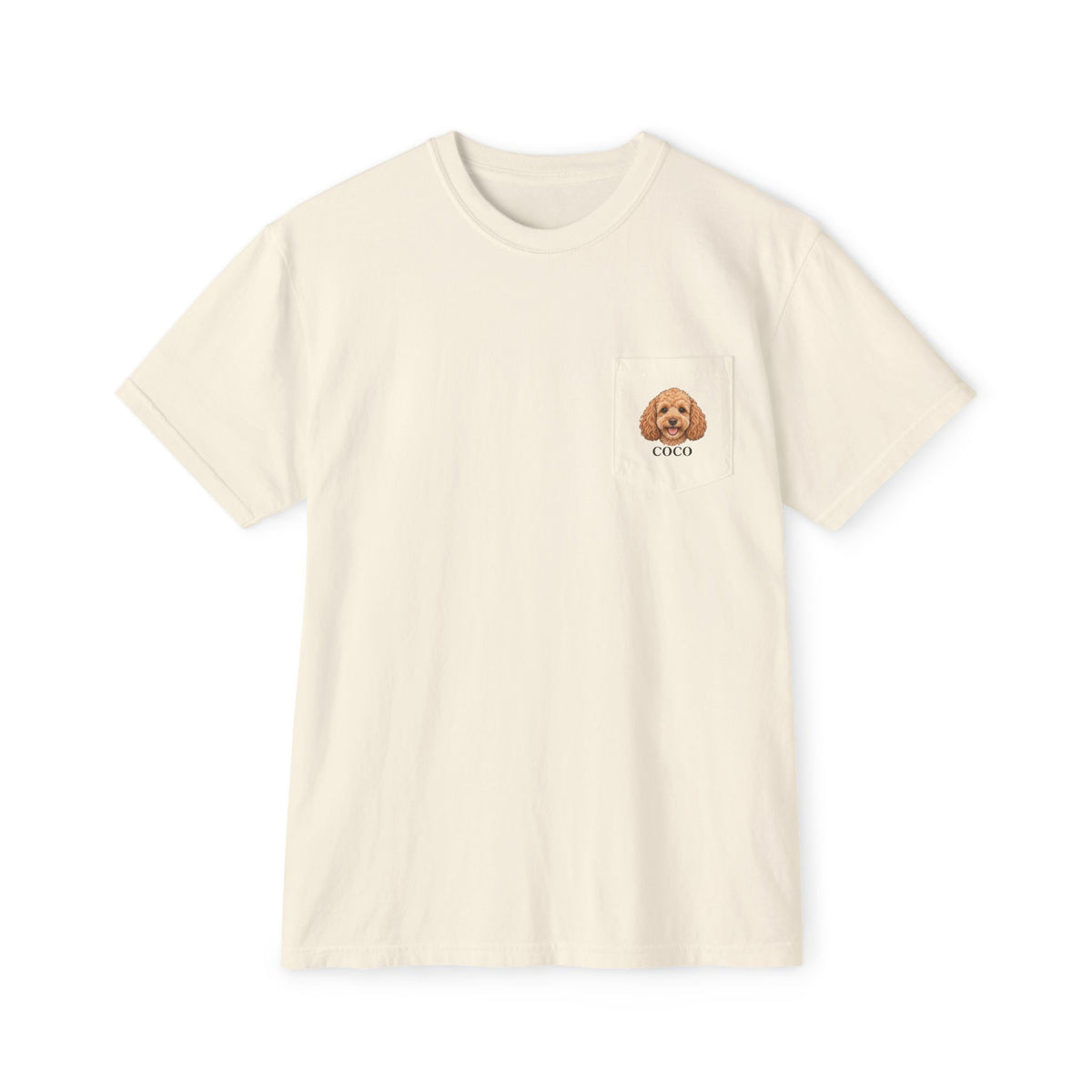 Little Portrait — Custom Photo & Name Pocket T-Shirt | Comfort Colors 6030