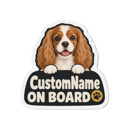 Custom Pet Photo Magnet with Name, 2 Sizes – Peeking Paws On Board