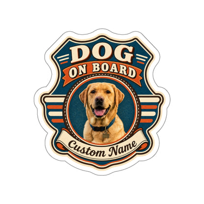 Custom Pet Sticker (Retro Road)