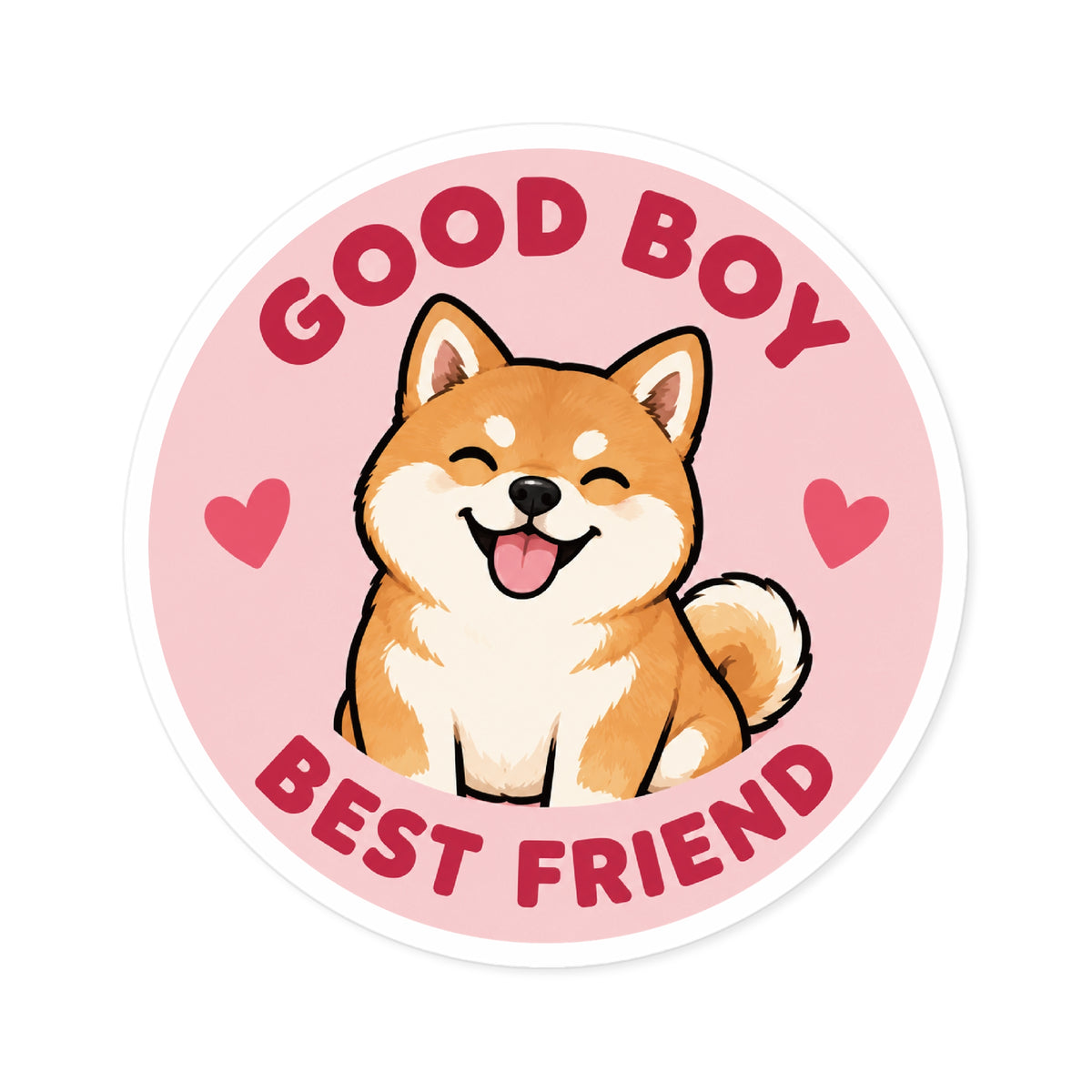 Custom Pet Sticker (Best Friend Pink)