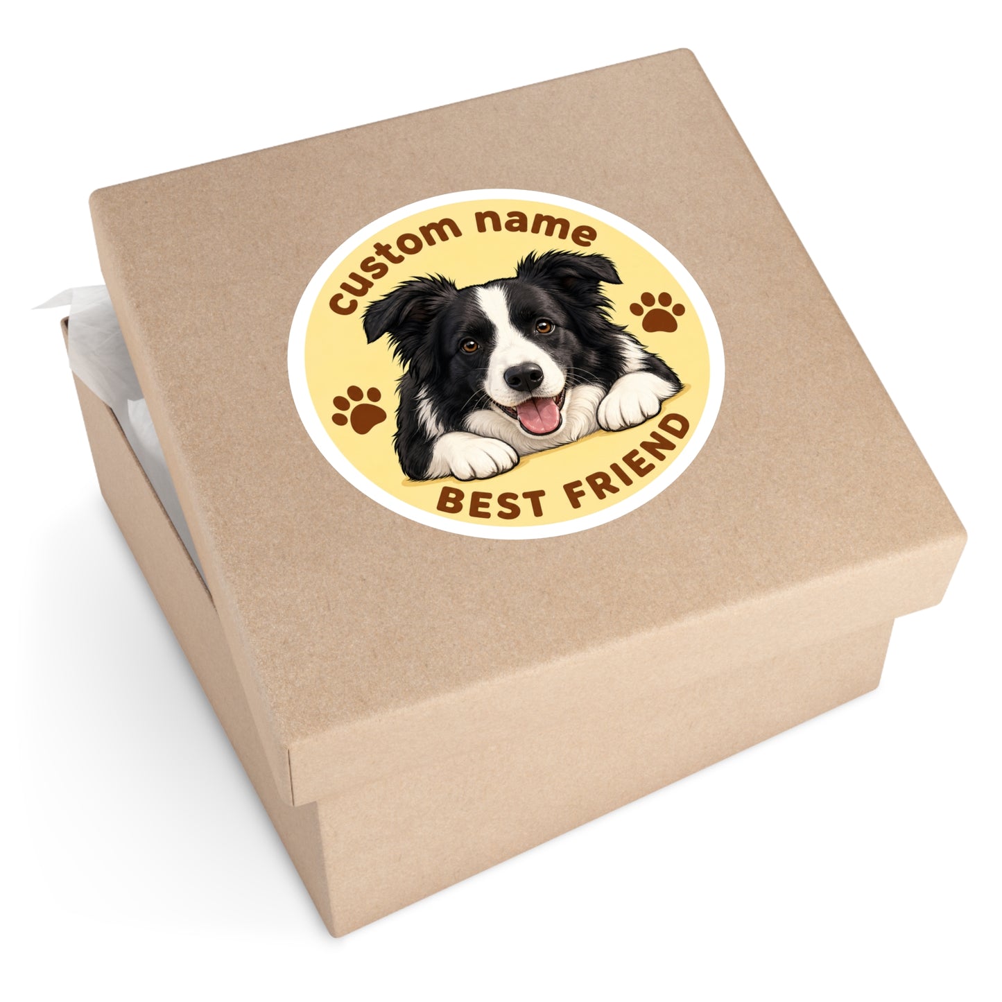 Custom Pet Sticker (Best Friend Yellow)