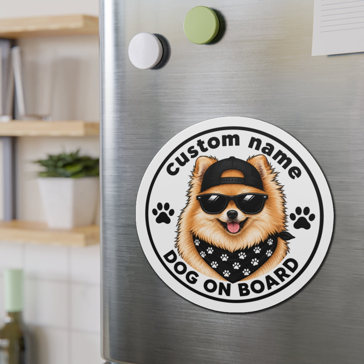 Custom Pet Magnet Sticker (Street Style)