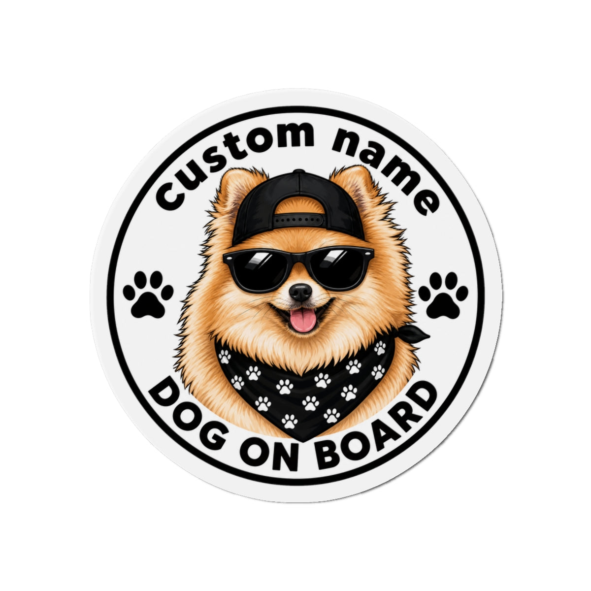 Custom Pet Magnet Sticker (Street Style)
