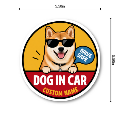 Custom Pet Sticker (Drive Safe)